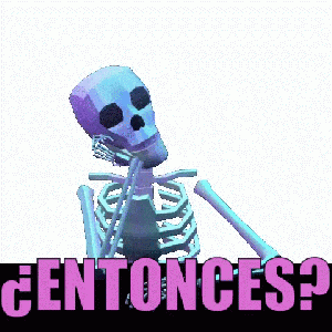 esqueleto esperando para concretar